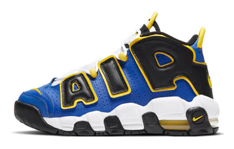 Nike Air More Uptempo Peace, Love, and Basketball 高帮 复古篮球鞋 GS 蓝黑 / Кроссовки Nike Air More Uptempo Peace Love and Basketball GS DC7300-400