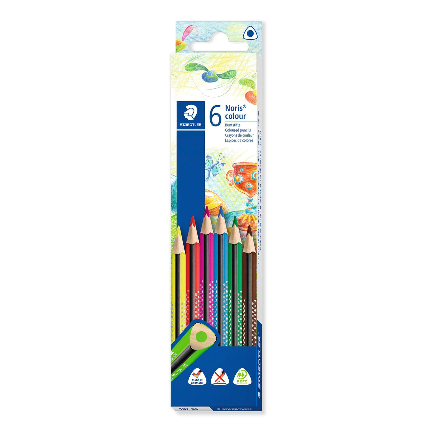 Staedtler 187 C6 цветной карандаш 6 шт