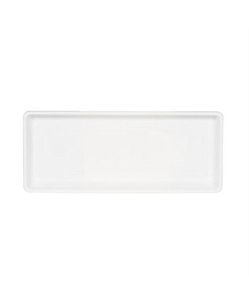 Manufacturing Countryside Plastic Flower Box Tray, White, 18