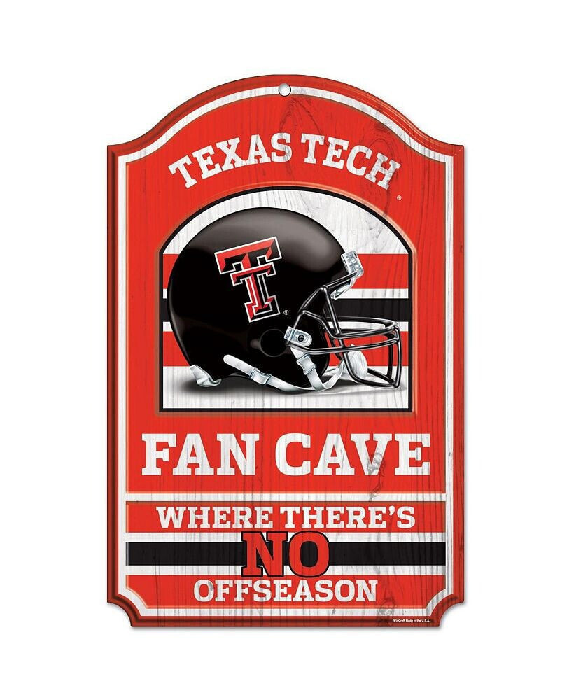 Wincraft texas Tech Red Raiders 11'' x 17'' Fan Cave Wood Sign