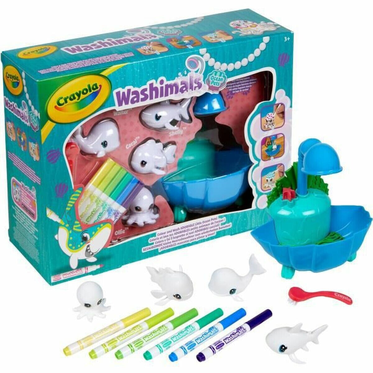 Playset Crayola Washimals Ocean Pets