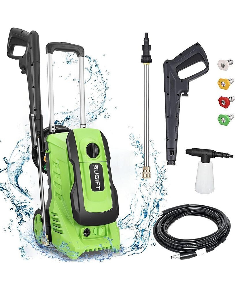 SUGIFT 2600 Max PSI 1.8 GPM Electric High Pressure Washer, Cleans Cars/Fences/Patios