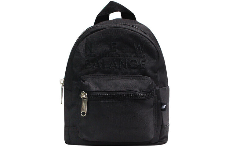 New Balance 刺绣Logo 织物 书包背包双肩包 迷你 女款 黑色 / Рюкзак Backpack New Balance GC842022-BK