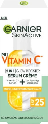 Gesichtsserum-Creme 2in1 Vitamin C, LSF 25, 50 ml