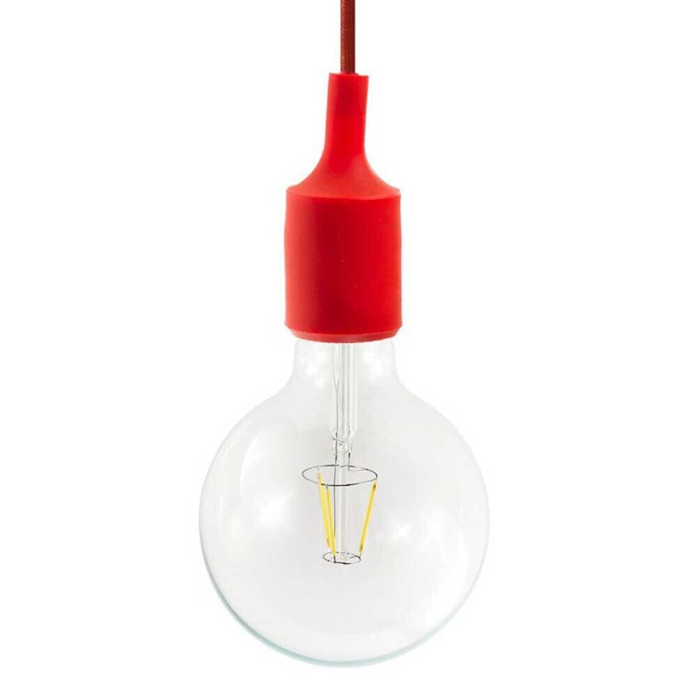 CREATIVE CABLES Textile And Silicone Hanging Lamp With Light Bulb 1.2 m