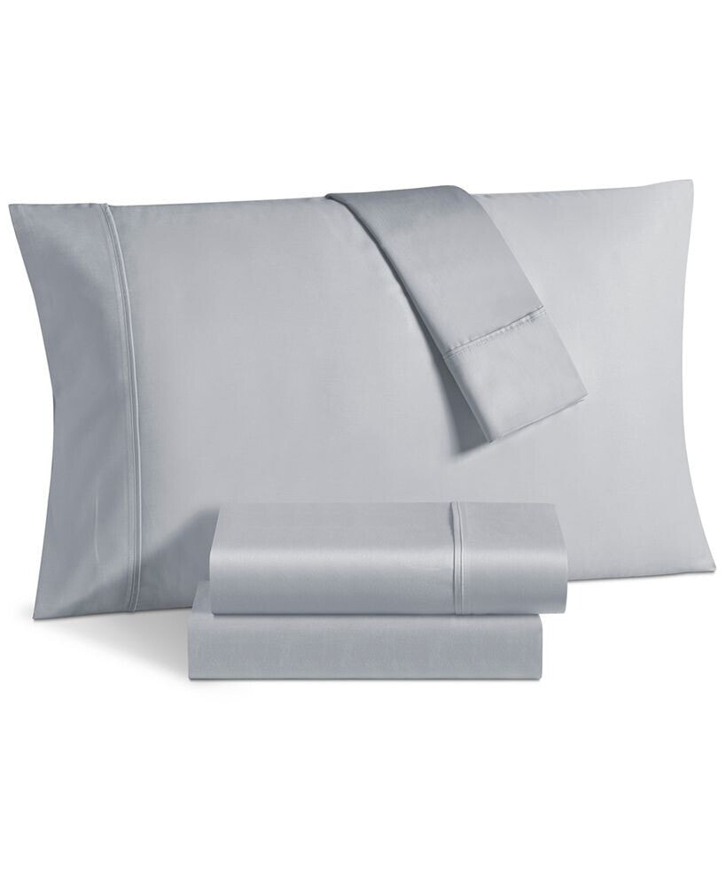 Fairfield Square Collection 1000 Thread Count Solid Sateen 6 Pc. Sheet Set, King, Created for Macy's