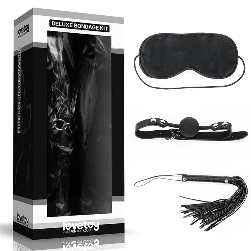 Набор для БДСМ LOVETOY Bondage Kit Deluxe Black