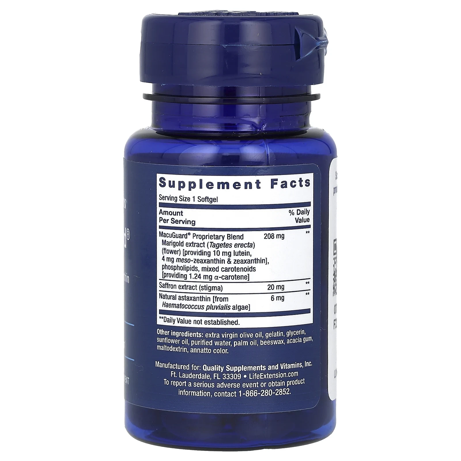 MacuGuard, Ocular Support with Saffron & Astaxanthin, 60 Softgels