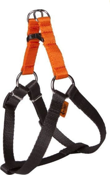 Dingo harness fred "energy" size 40 width 1.2 cm, made of polypropylene tape orange + black - 94607