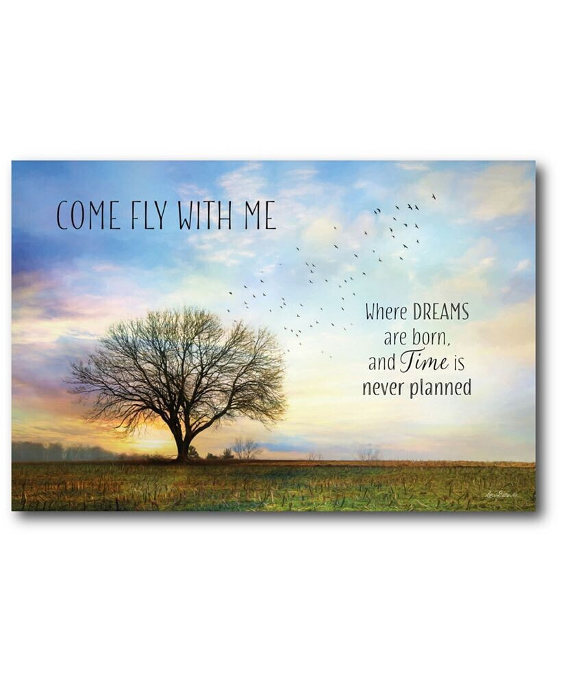 Courtside Market come Fly with Me Gallery-Wrapped Canvas Wall Art - 12