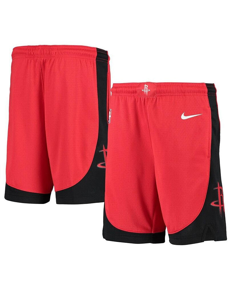 Youth Boys Red Houston Rockets 2020/21 Swingman Shorts - Icon Edition