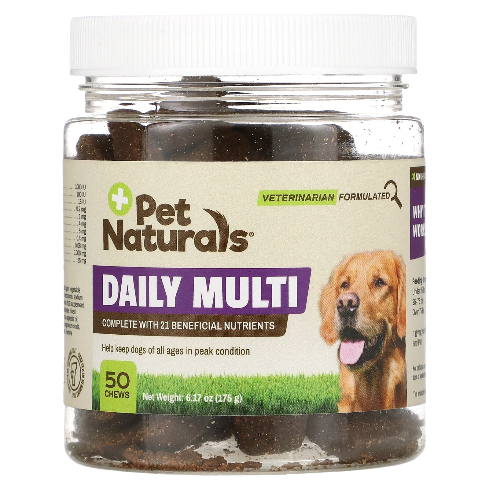 Daily Multi, For Dogs, 50 Chews, 6.17 oz (175 g)