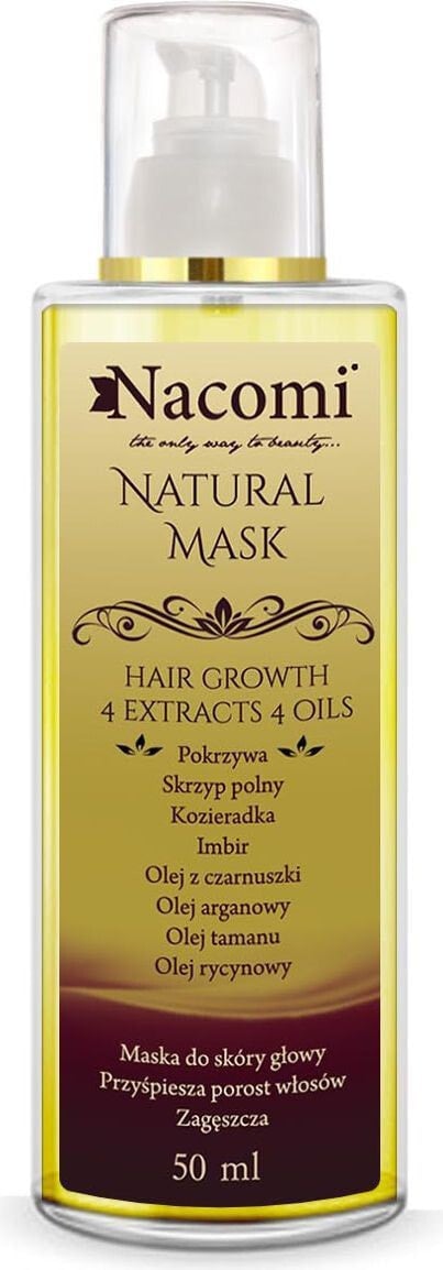 Nacomi Natural Scalp Care Mask Масляная маска стимулирующая рост волос 50 мл