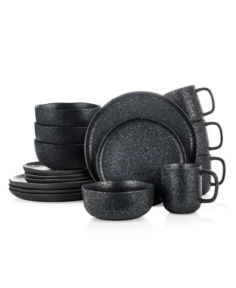 Stone Lain tom 16 Pieces Dinnerware Set, Service For 4