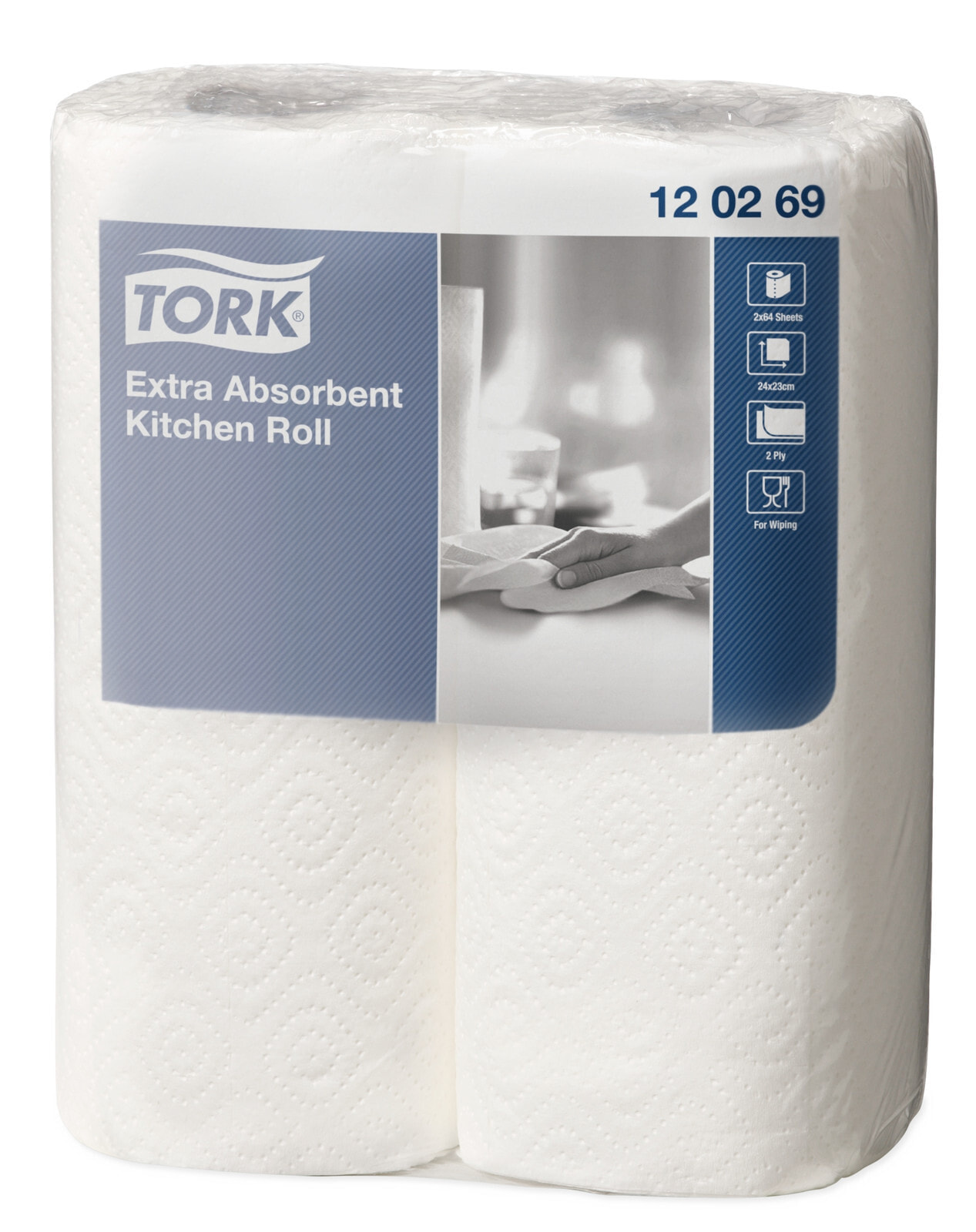 Tork 120269 Бумажное полотенце 2 слойные  Белый   202 мм х 101 мм 1536 шт 24 рулона