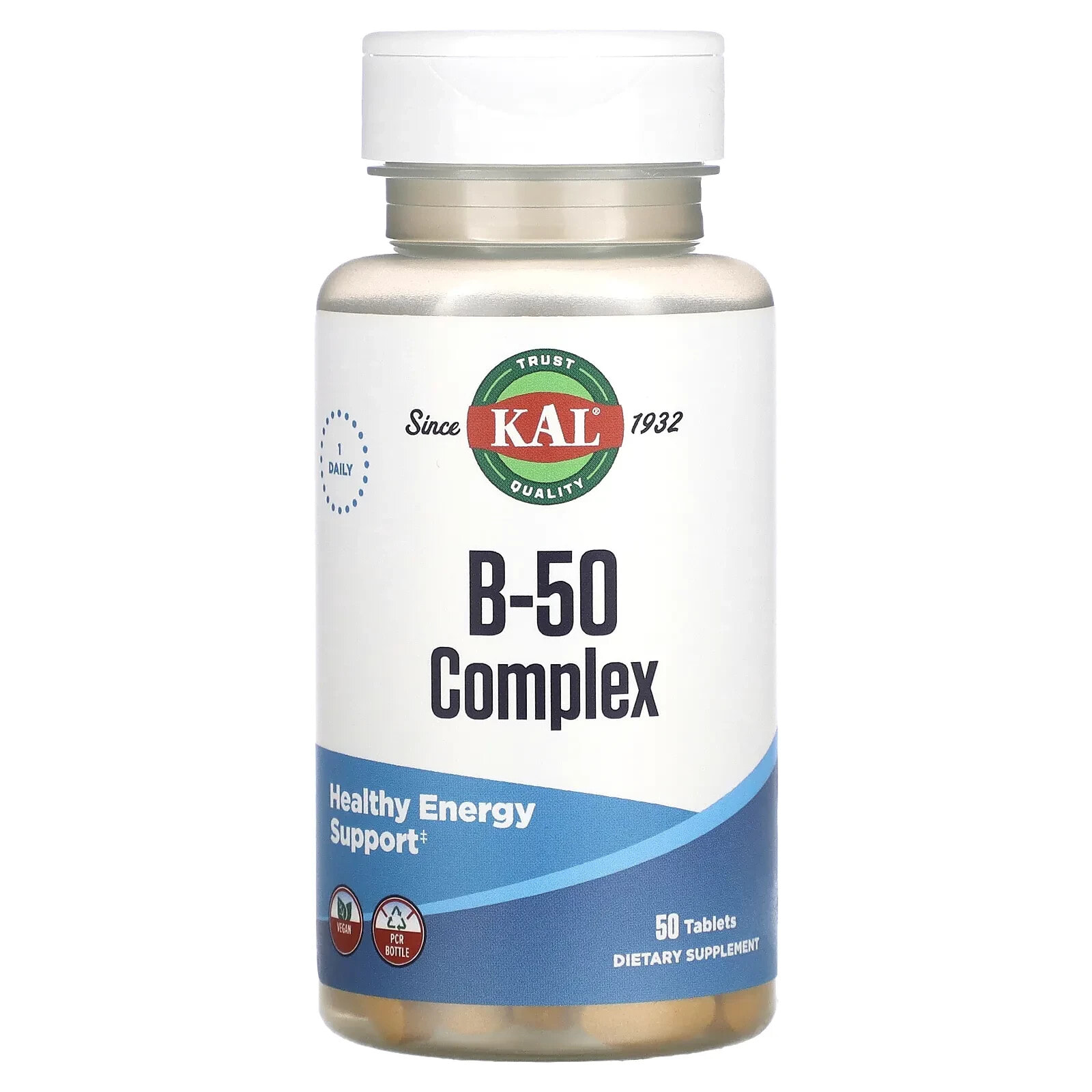 KAL, B-50 Complex, 50 Tablets
