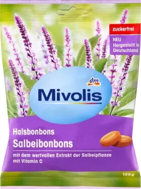 Bonbon, Salbeibonbons, zuckerfrei, 125 g