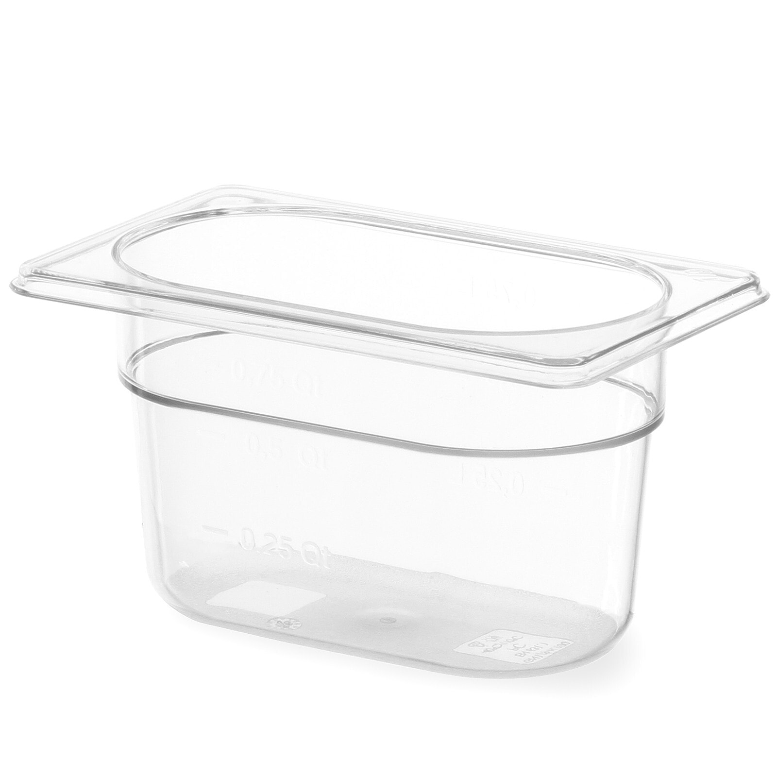 Transparent GN container made of polycarbonate GN 1/9, height 100 mm - Hendi 861820