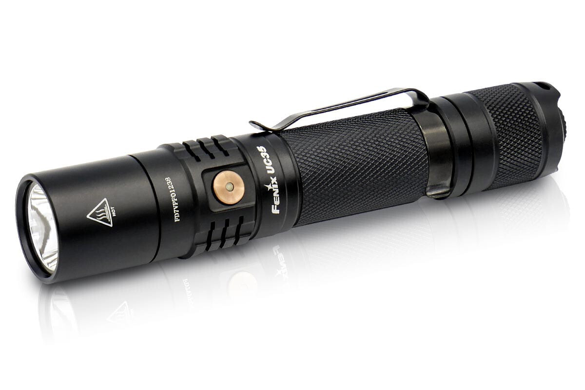 Fenix UC35 V2 - Hand flashlight - Black - Aluminum - 2 m - IP68 - LED