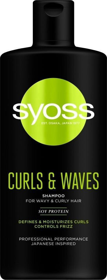 Шампунь для вьющихся волос Syoss Curls & Waves Szampon podkreślający loki