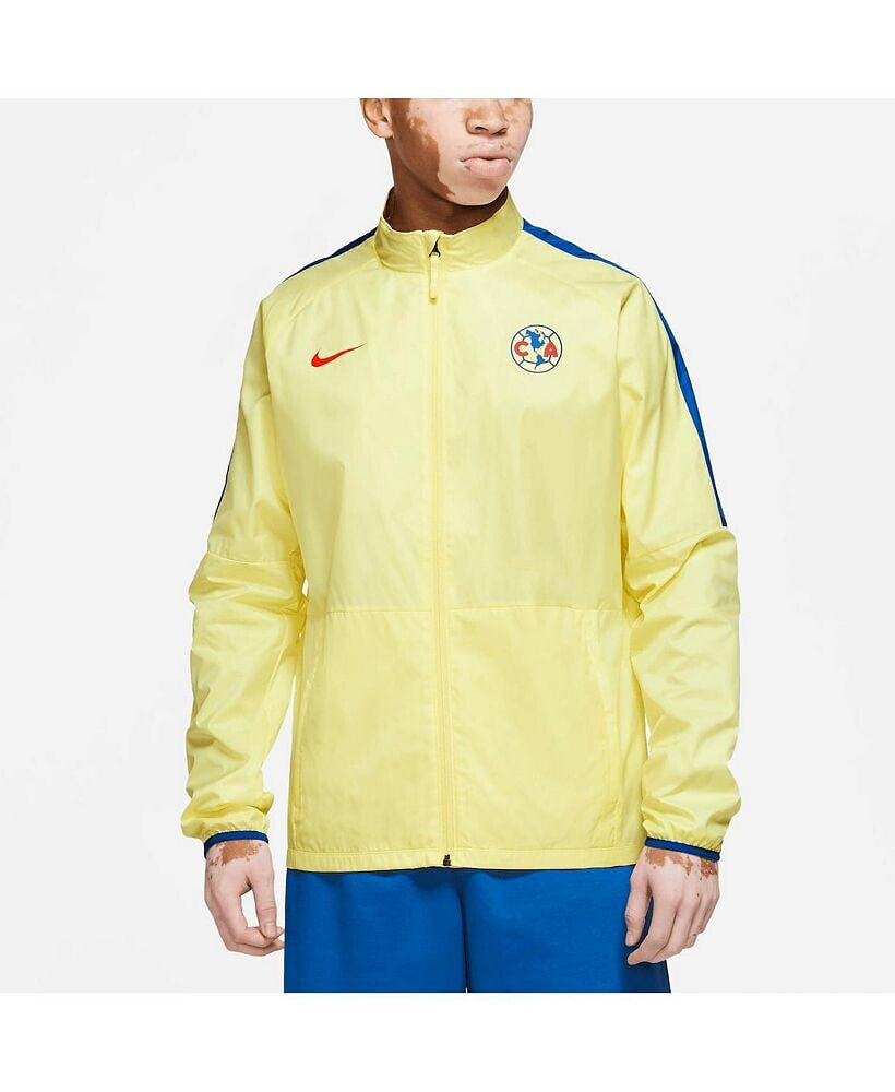 Nike men's Yellow Club America Academy AWF Raglan Full-Zip Jacket