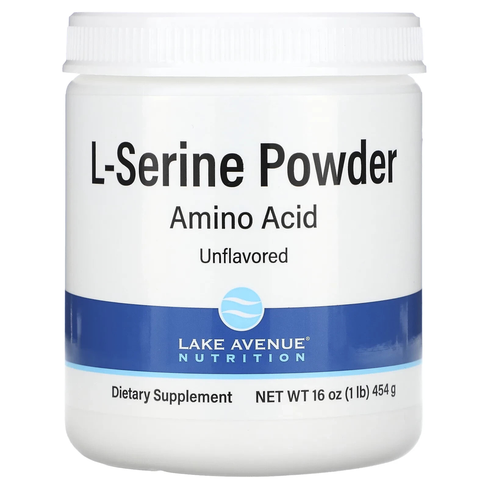 Lake Avenue Nutrition, L-Serine Powder, Unflavored Powder, 1 lb (454 g)