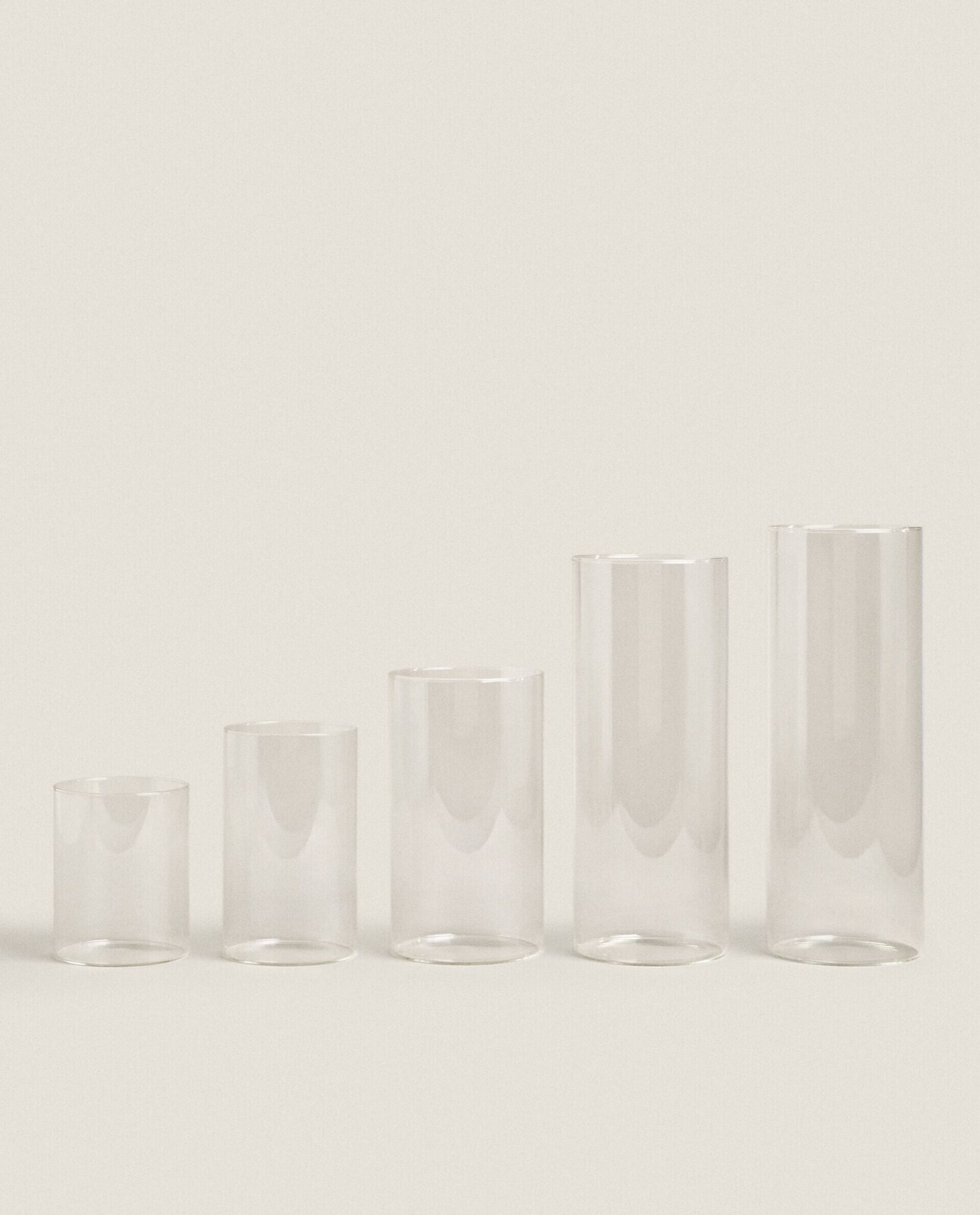 Borosilicate glass lantern vase