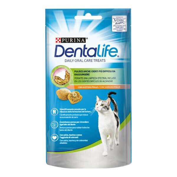 PURINA Dentalife Feline Daily Oral Care Chicken Flavor 8x40g Teeth Cat Snack