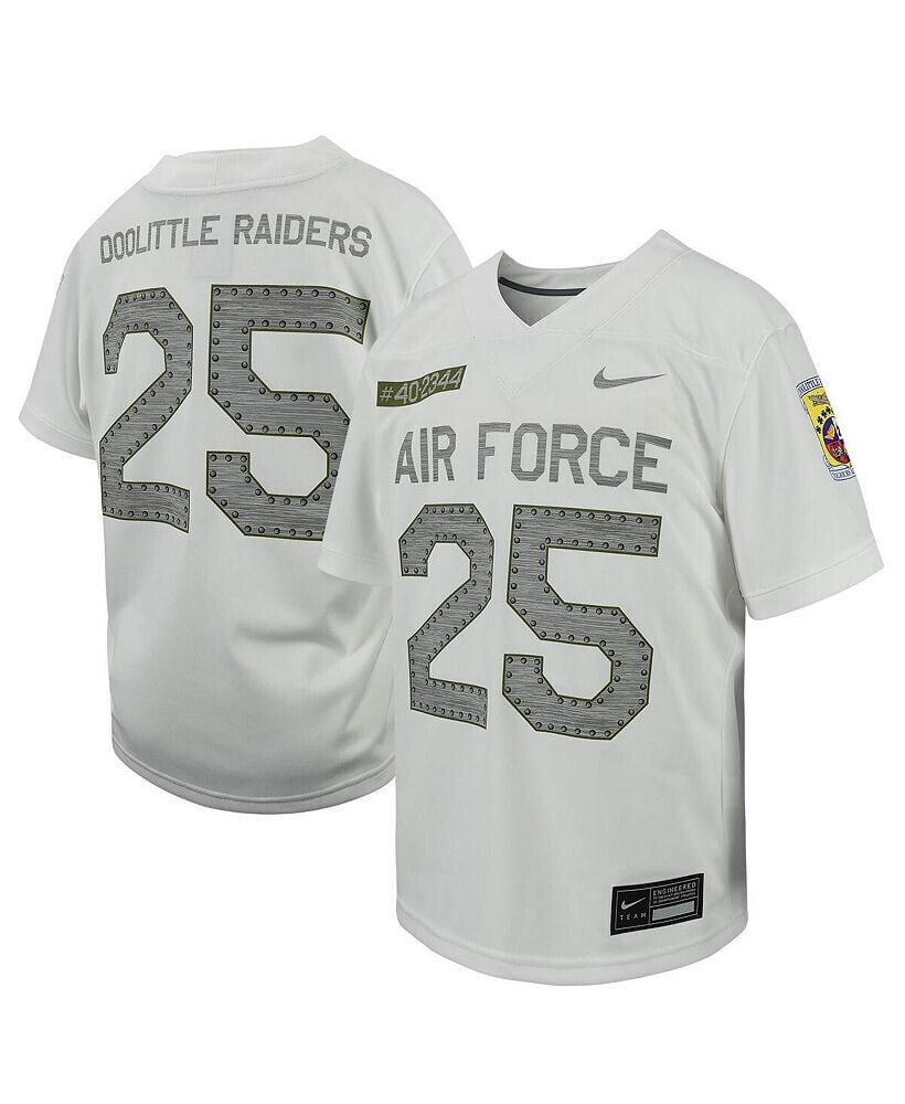 Nike big Boys #25 White Air Force Falcons Football Game Jersey