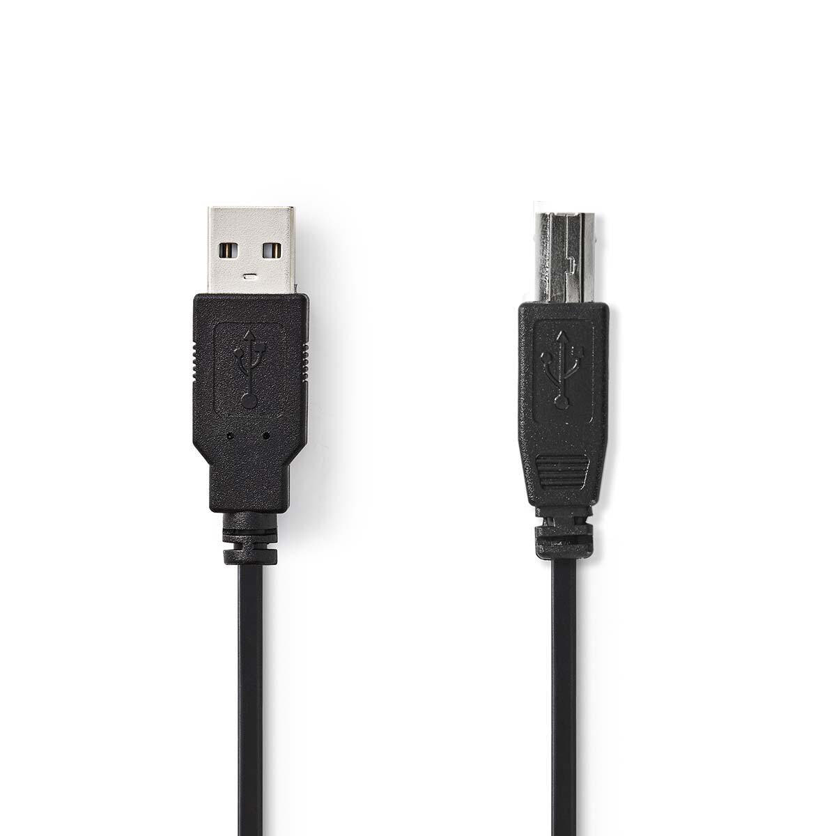 Nedis CCGP60100BK10 USB кабель 1 m 2.0 USB A USB B Черный