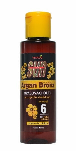 Sun Argan Bronz Аргановое масло для загара SPF6 100 мл