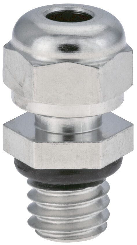Hummel HSK-MINI Metric - Nickel - Brass - Nitrile Butadiene Rubber (NBR) - Thermoplastic elastomer (TPE) - 1 pc(s) - Straight - M10x1.5 - 6 mm