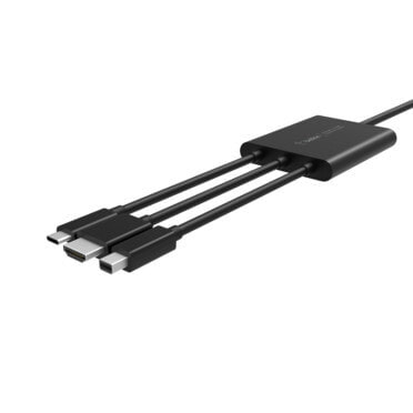 Belkin B2B169 кабельный разъем/переходник HDMI + USB Mini DisplayPort Черный
