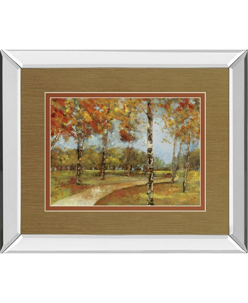 Classy Art autumn Path by Carmen Dolce Mirror Framed Print Wall Art, 34
