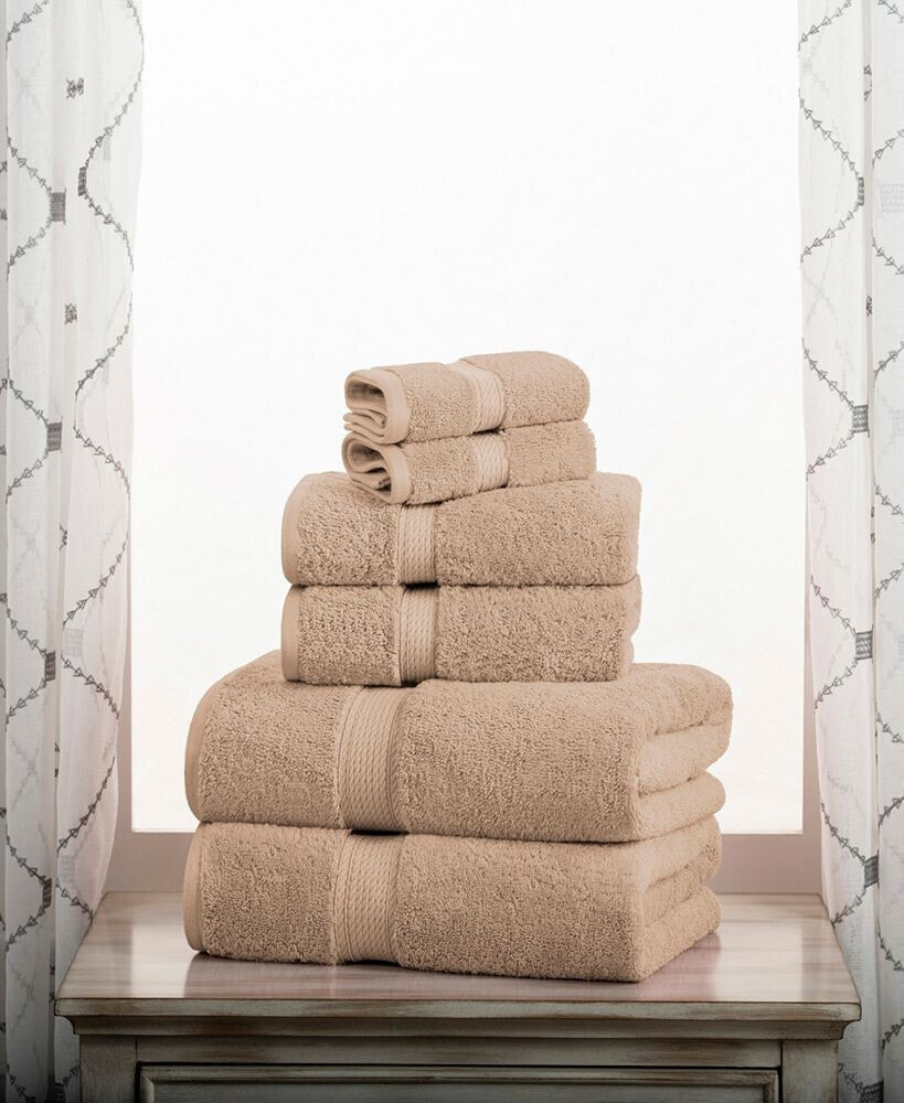 Superior highly Absorbent Egyptian Cotton 3-Piece Ultra Plush Solid Assorted Towel Set