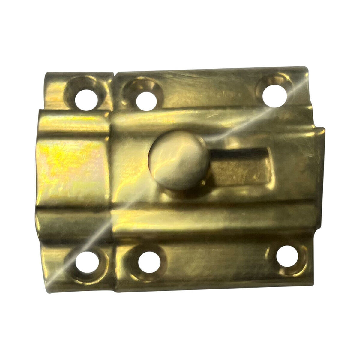 Door bolt EDM Fastener Golden 25 mm Polished brass