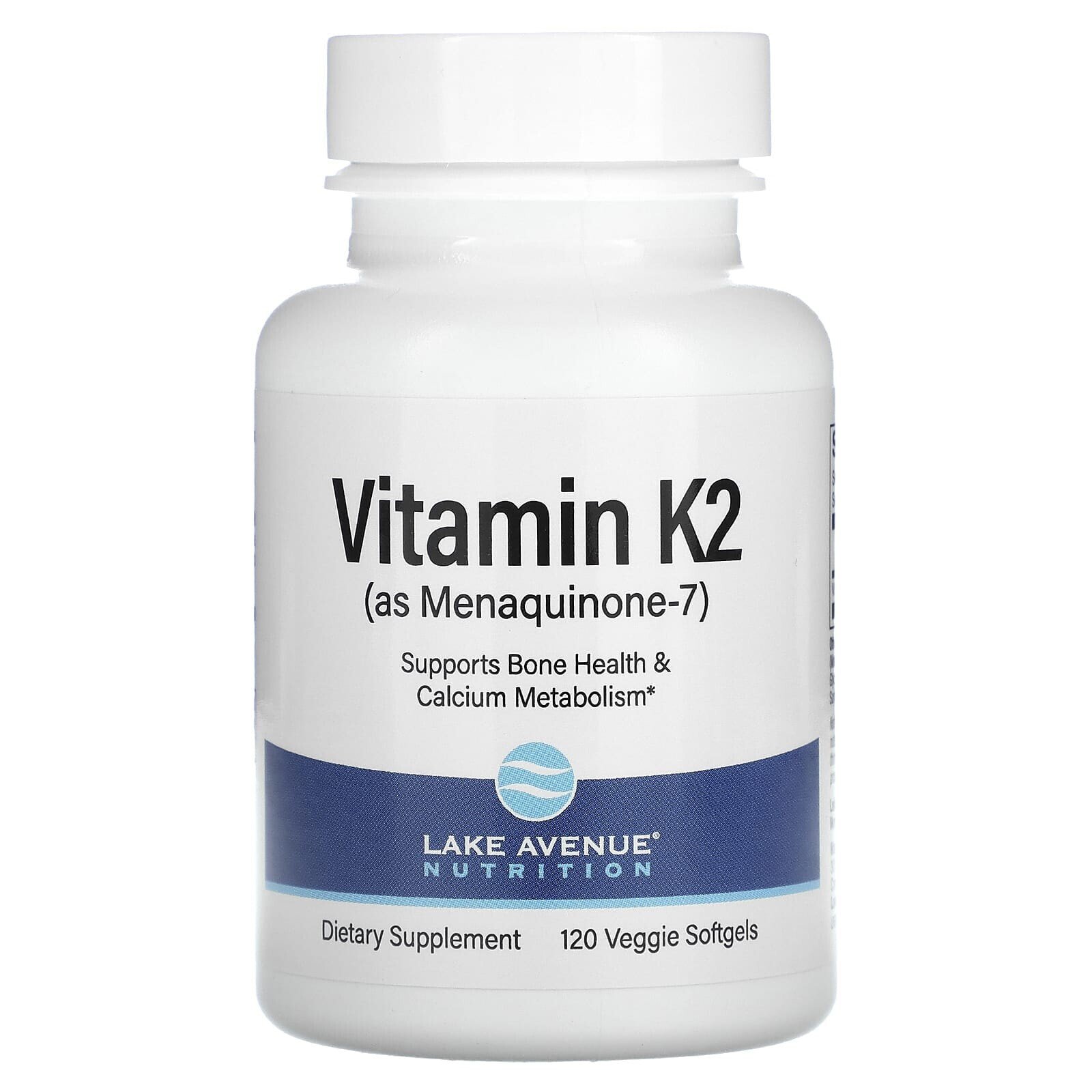Lake Avenue Nutrition, витамин K2 (в виде менахинона-7), 50 мкг, 360 растительных капсул
