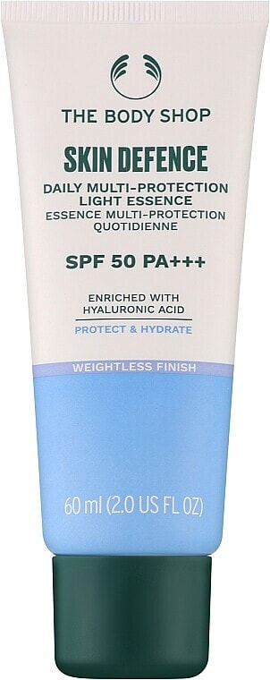 Multischützende Gesichtsessenz - The Body Shop Skin Defence Daily Multi-protection Light Essence SPF 50+ PA++++