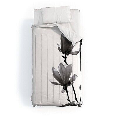 King Monika Strigel Magnolia Comforter & Sham Set Black/White - Deny Designs