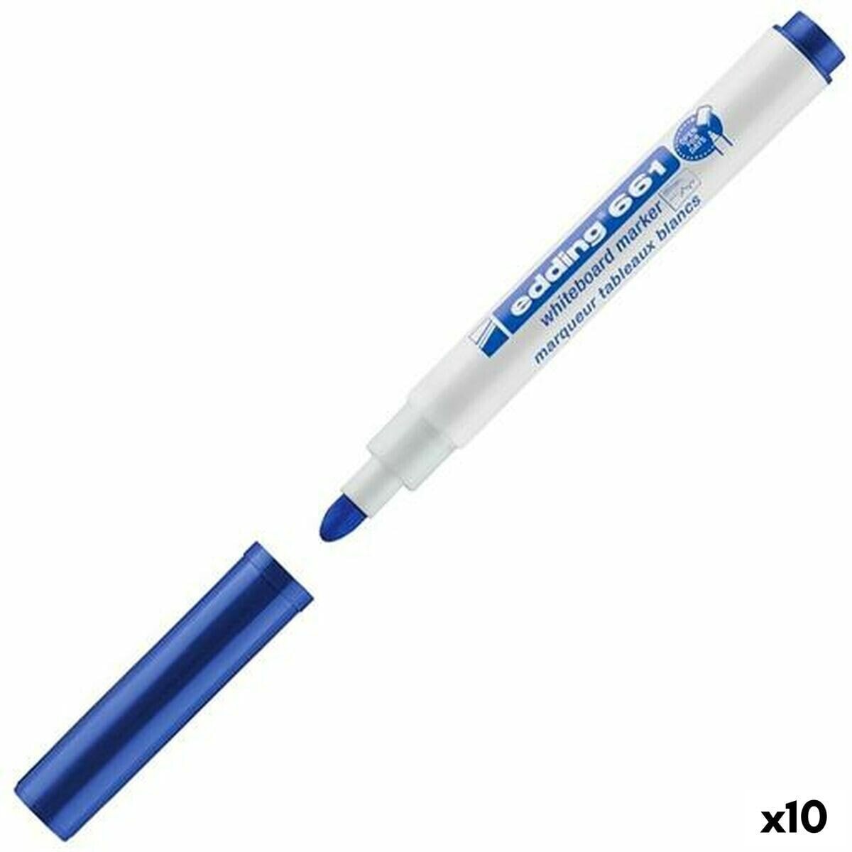 Whiteboard marker Edding 661 Blue (10 Units)