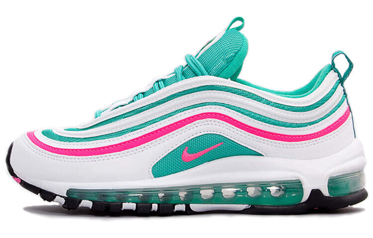 Nike Air Max 97 South Beach 低帮 跑步鞋 GS 白绿 / Кроссовки Nike Air Max 97 South Beach GS 921522-101