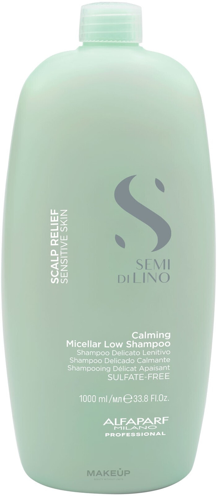 Beruhigendes MIzellen-Shampoo mit Leinsamenextrakt für empfindliche Kopfhaut - Alfaparf Semi Di Lino Scalp Relief Calming Micellar Low Shampoo