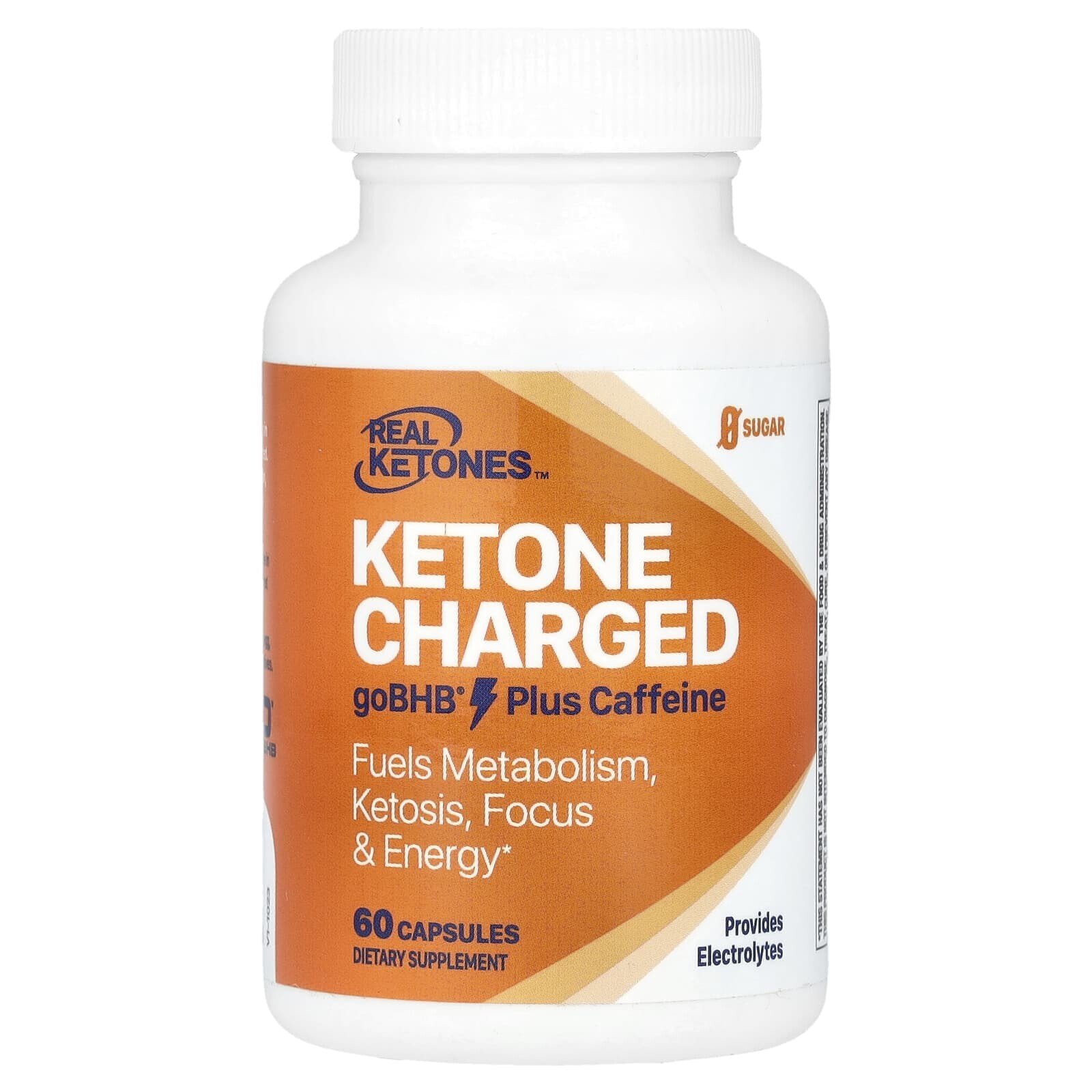 Ketone Charged, goBHB Plus Caffeine, 60 Capsules