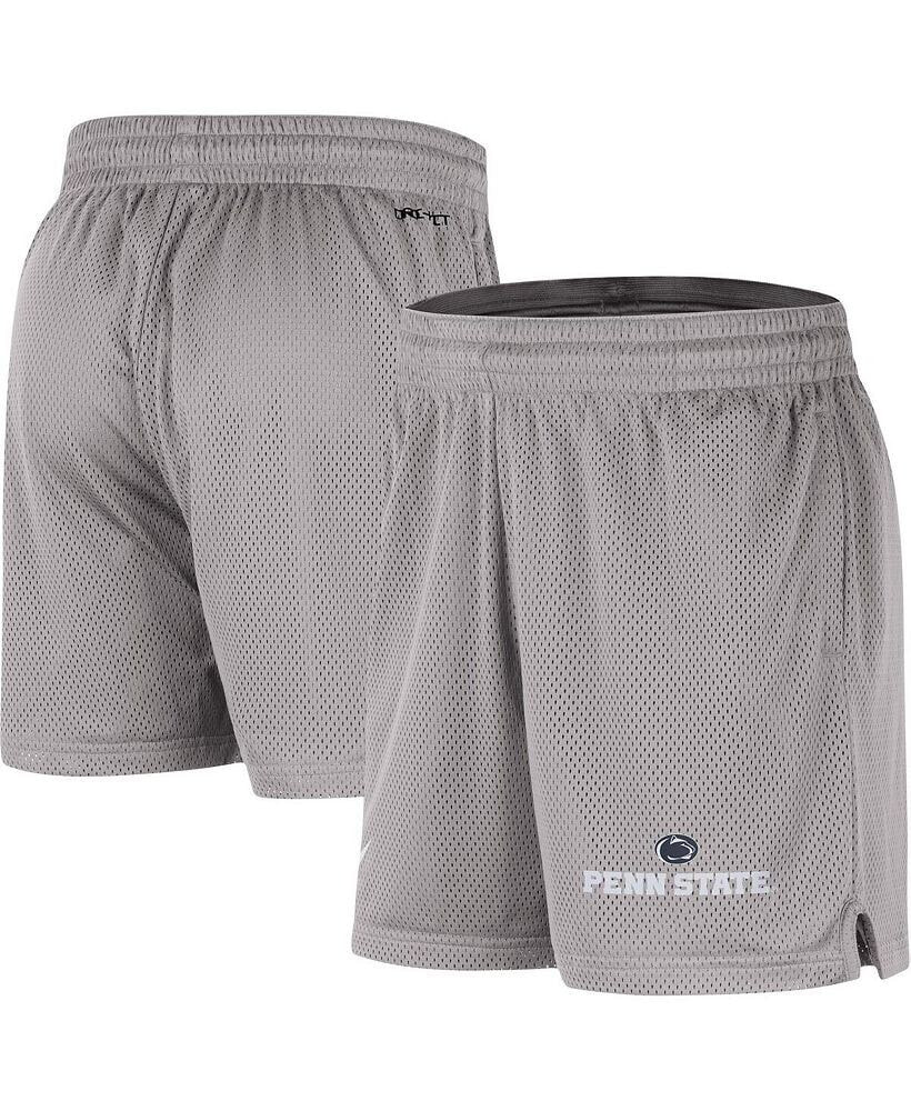 Nike men's Gray Penn State Nittany Lions Mesh Performance Shorts