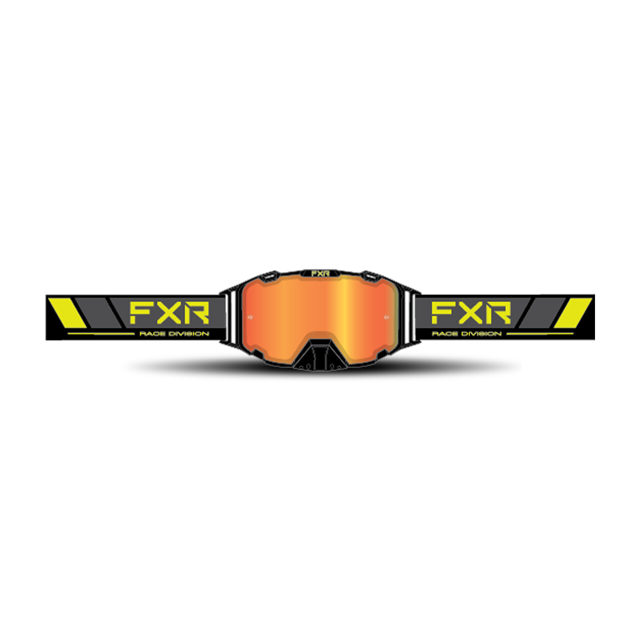 Crossbrille FXR Maverick Bronze HiDef/Inferno Linse Hivis-Grau-Schwarz