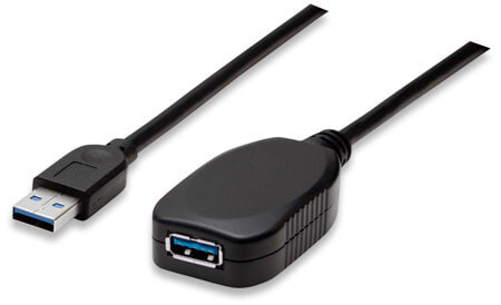 Manhattan 5m USB 3.0 USB кабель 3.2 Gen 1 (3.1 Gen 1) USB A Черный 150712