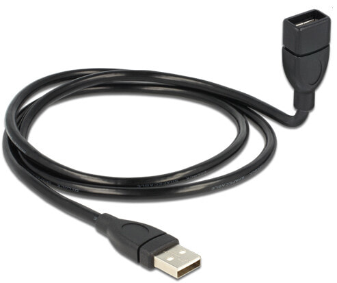 DeLOCK 1m USB 2.0 USB кабель USB A Черный 83500
