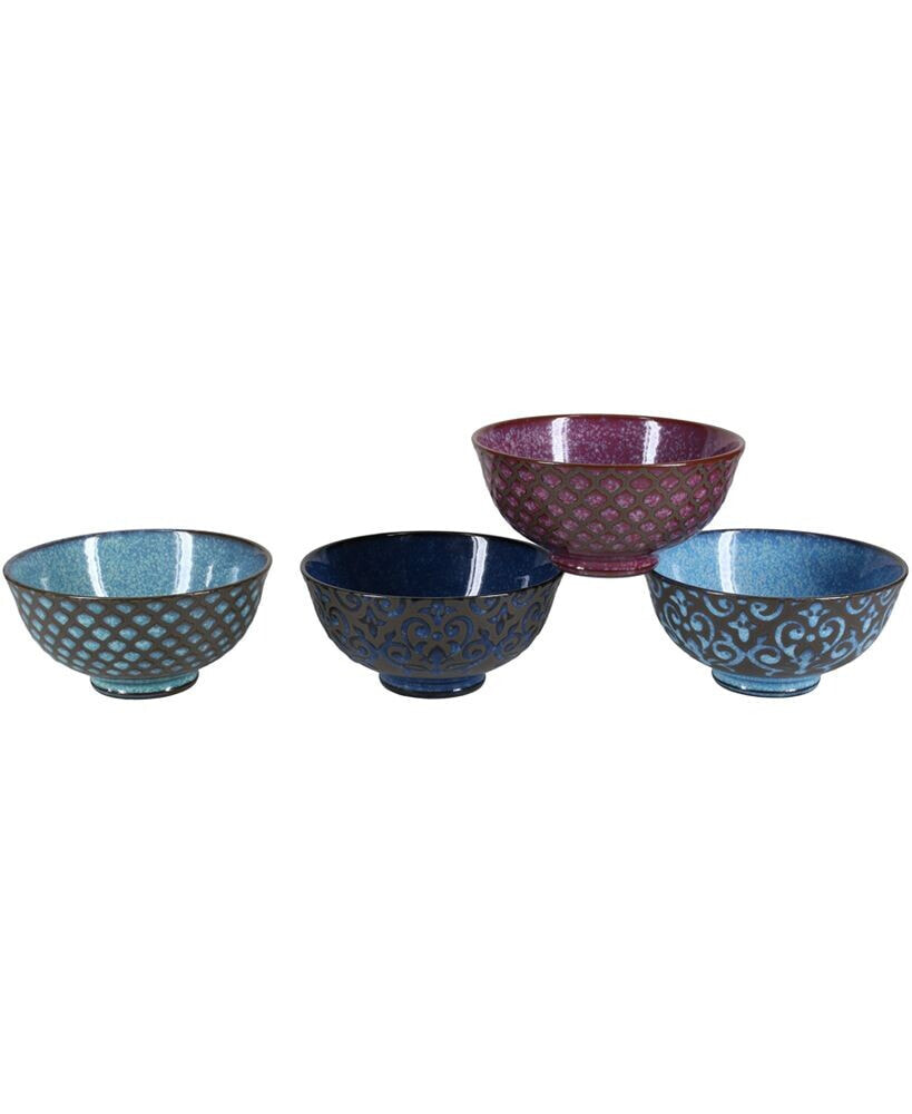 BIA Cordon Bleu set of Four Ooh La La Arabella Bowls, 10 oz