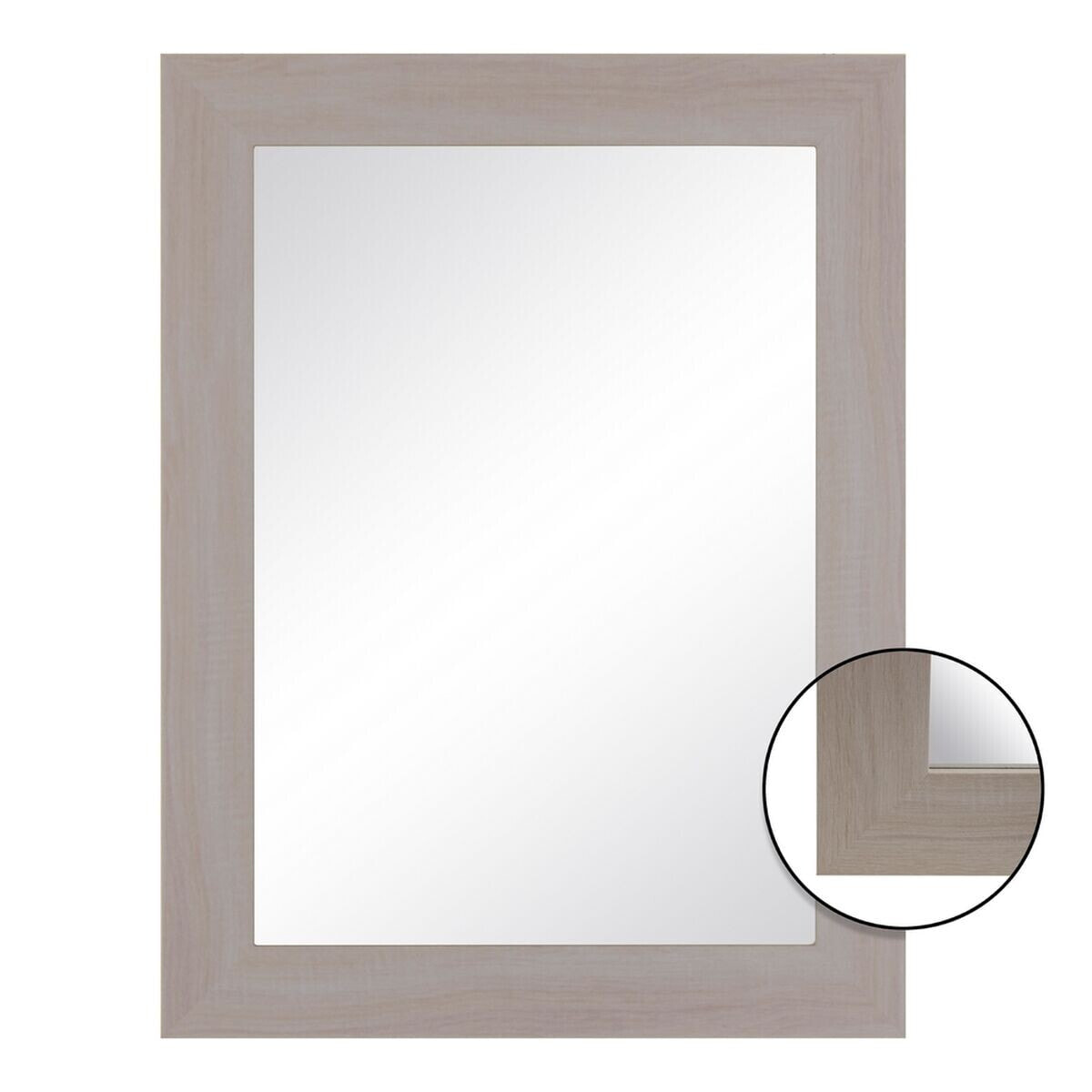 Wall mirror 64 x 1,5 x 86 cm Natural DMF