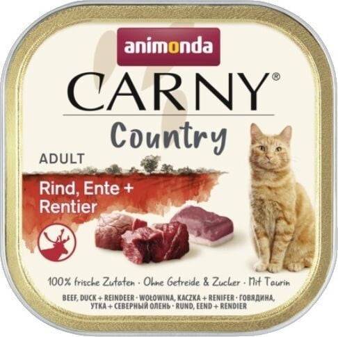 Animonda Kot carny country wołowina, kaczka, renifer tacka /32 100g